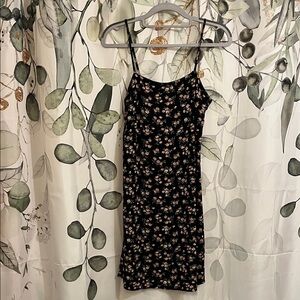 American Eagle Outfitters Black Floral Mini Dress